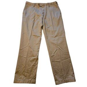 Jos A Bank Traveler Tailored Fit Khaki Pants 36Wx29L Mens Trousers Stretch